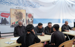 المجمع العلمي يواصل تقديم خدماته القرآنية لزائري الأربعين في بابل