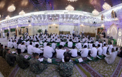 المجمع العلمي يقيم الختمة القرآنية الفصلية في مقام الإمام المهدي (عجل الله فرجه)