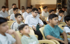 المجمع العلمي يقيم محاضرةً عن أساليب الحفظ لطلبته الحفَّاظ في قضاء الهندية