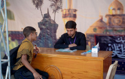 المجمع العلمي يفتتح (18) محطةً قرآنيةً لخدمة زائري الأربعين في قضاء الهندية