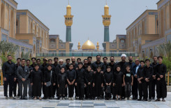 المجمع العلمي ينظم سفرة دينية لطلبة الحفظ في كربلاء إلى مرقد الإمام علي (عليه السلام)