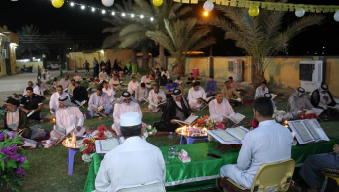 في ذكرى مولد كريم أهل البيت (عليهم السلام) فرع الهندية يحي المناسبة بمحفلاً قرآنيًا بهيجًا