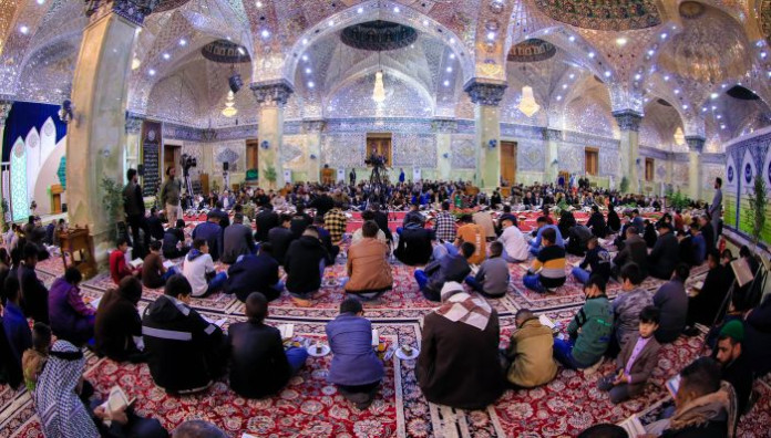 قارئ العتبتين المقدستين السيّد حيدر جلوخان الموسوي يشارك في فعاليات مهرجان خاتم الأوصياء الدولي السنوي الأول