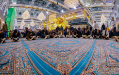 معهد القرآن الكريم والسادة الخدم يقيمان محفلًا تعليميًا في الصحن العباسيّ المطهّر