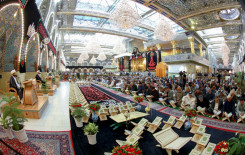 طلبة العلوم الدينية يشاركون في الختمة القرآنية المرتلة وسط الصحن العباسي المُطهّر