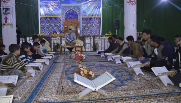 محفلاً قرآنياً مباركاً يحتضنهُ مزار العلوية الشريفة بنت الحسن (عليهما السلام)