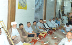 معهد القرآن الكريم / فرع بابل يقيم محفلاً قرآنياً مباركاً يتخلله تخرج طلبة دورة فنّ الأذان وأصوله