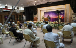 فرع الهندية يقيم محفلاً قرآنيًا بالتعاون مع العتبة الكاظمية المقدسة