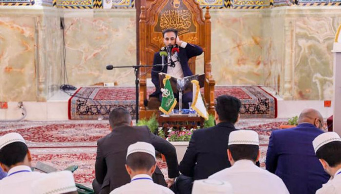 طلبة مشروع أمير القراء الوطني تمتلئ أفئداتهم بالذكر في رحاب أبي الفضل العباس عليه السلام
