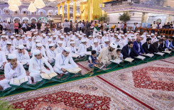 طلبة مشروع أمير القراء الوطني تمتلئ أفئداتهم بالذكر في رحاب أبي الفضل العباس عليه السلام