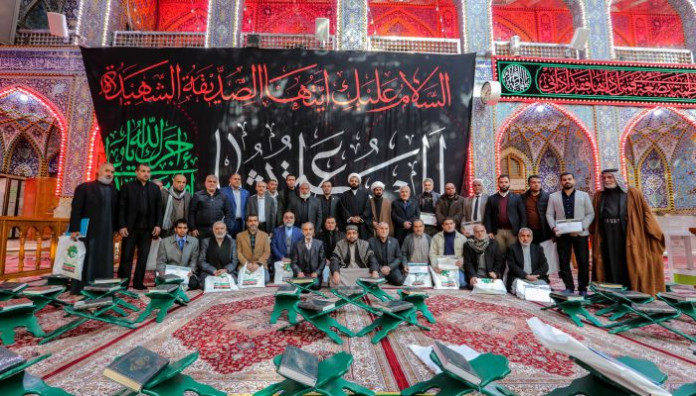 أكثر من 60 طالباً متقناً للقرآن الكريم يتخرجون من دورة نور الزهراء القرآنية وسط الصحن العباسي المطهر