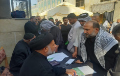 معهد القرآن الكريم يقدم خدماته القرآنية لزائري العسكريين (عليهما السلام)