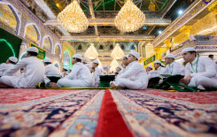 وفد من العتبة الرضوية المقدسة في ضيافة عرش التلاوة بالتزامن مع ميلاد ثامن الحجج