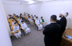 مشاركة فاعلة لطلبة الدورات الصيفية في حي العسكري شمال كربلاء