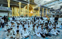 طلبة مشروع الدورات القرآنية الصيفية في المثنى يتشرّفون بزيارة العتبتين المقدستين