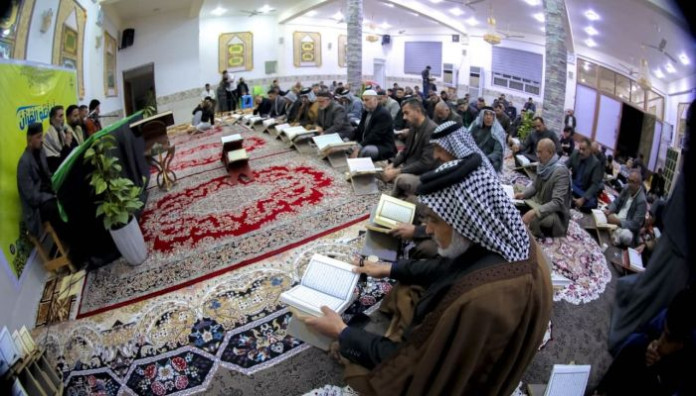 ختمة قرآنية موحدة ينظمها معهد القرآن الكريم بمشاركة طلبة قضاء الهندية وأساتذته