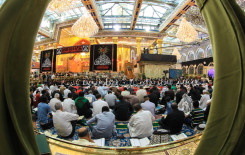 طلبة العلوم الدينية يشاركون في الختمة القرآنية المرتلة وسط الصحن العباسي المُطهّر