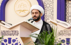 طلبة العلوم الدينية يشاركون في الختمة القرآنية المرتلة وسط الصحن العباسي المُطهّر