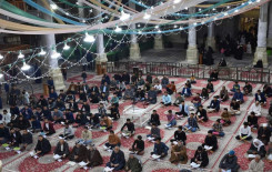 مزار العلوية الشريفة وفرع بابل يقيمان محفلاً قرآنيًا بمناسبة الولادات الشعبانية