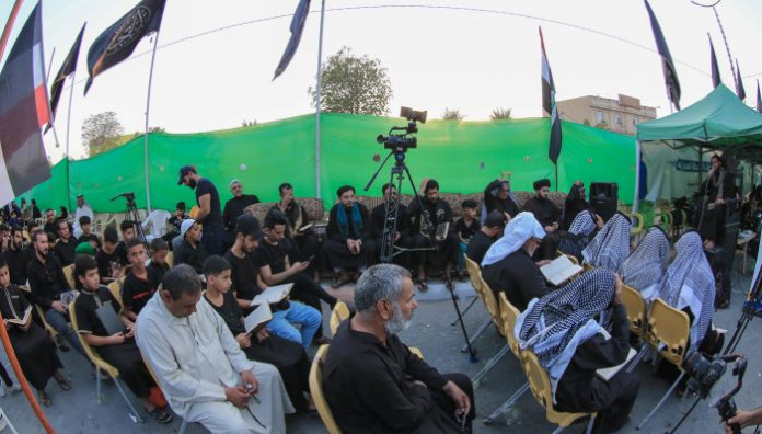 محفل قرآني في المثنى ضمن مشروع تعليم القراءة الصحيحة للزائرين