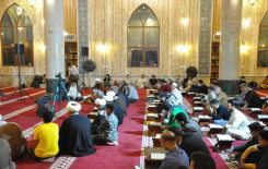 معهد القرآن الكريم فرع بغداد يقيم محفلاً قرآنيًا بمناسبة ولادات شعبان الخير