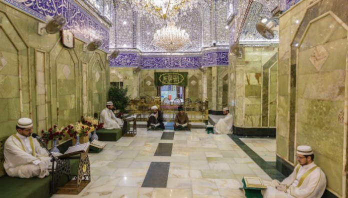 انطلاق الختمة القرآنية الرمضانية من الجوار الطاهر لأبي الفضل العباس (عليه السلام)