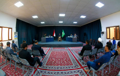 معهد القرآن الكريم يجري اختبارًا لمجموعة من طلبته الراغبين بالمشاركة في الختمة القرآنية الرمضانية المرتلة