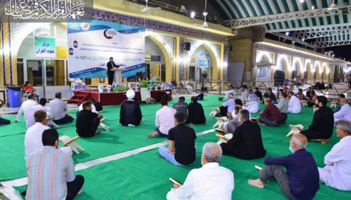 مزار زيد الشهيد (عليه السلام) يحتضن محفلاً قرآنيًا مباركًا أحياءً للشهر الفضيل