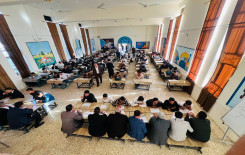 المَجمَع العلميّ ينظم مسابقة في إتقان الصلاة لطلبة إعدادية الشيخ الكليني في بابل