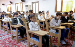 طلبة مشروع حفظ القرآن الكريم يحيون ذكرى وفاة أم البنين (عليها السلام)