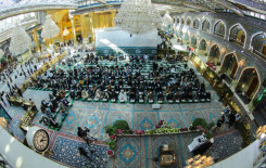 الصحن العباسي المطهر يحتضن محفلاً قرآنيًا احتفاءً بتخرج  ٤٠٠ طالب من طلبة الدورات القرآنية في بغداد