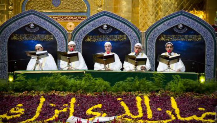 تراتيل قرآنية عذبة شهدها الصحن العباسي الشريف ضمن فعاليات الختمة القرآنية الرمضانية المرتلة 