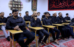 بمناسبة شهادة الإمام الصادق (عليه السلام) المَجمَع العلميّ يقيم مجلس عزاء في كربلاء