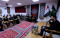 بمناسبة شهادة الإمام الصادق (عليه السلام) المَجمَع العلميّ يقيم مجلس عزاء في كربلاء