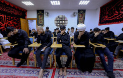 بمناسبة شهادة الإمام الصادق (عليه السلام) المَجمَع العلميّ يقيم مجلس عزاء في كربلاء