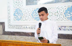 المجمع العلمي يقيم محفلاً قرآنياً في مزار أولاد مسلم عليهم السلام