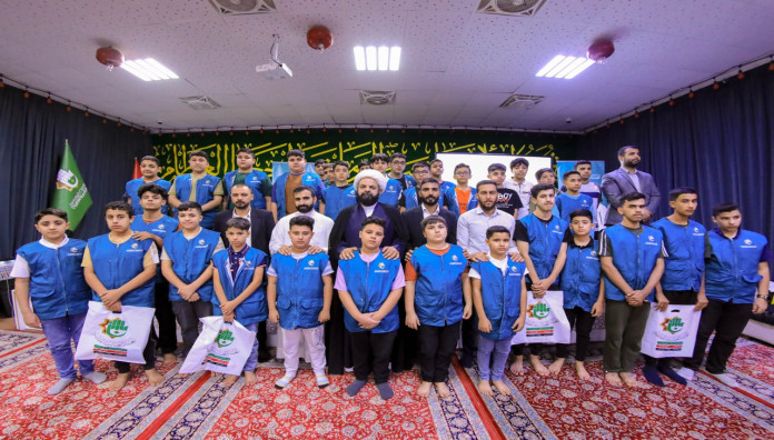 المَجمَع العلميّ يقيم محاضرة تربوية لطلبة مخيم (البذرة الواعدة) في كربلاء