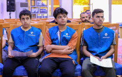 المَجمَع العلميّ يقيم محاضرة تربوية لطلبة مخيم (البذرة الواعدة) في كربلاء