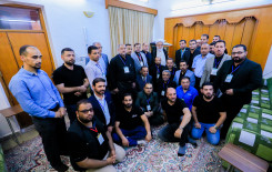 الأساتذة الجامعيون يستمعون لجملة من النصائح التي قدمتها لهم المرجعية الدينية العليا في النجف الأشرف