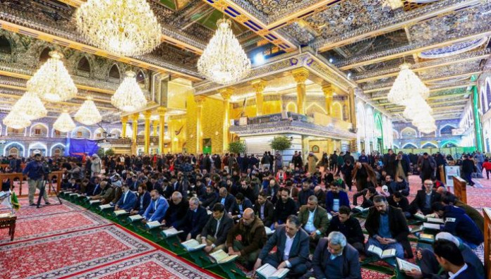 عرش التلاوة يواصل استضافة المؤسسات القرآنية في رحاب قمر العشرة (عليه السلام)