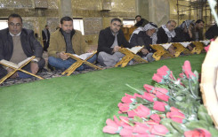 معهد القرآن الكريم فرع الهندية يقيم محفلاً قرآنياً في رحاب الإمامين العسكريين (عليهما السلام)