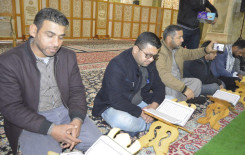 معهد القرآن الكريم فرع الهندية يقيم محفلاً قرآنياً في رحاب الإمامين العسكريين (عليهما السلام)