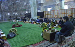 معهد القرآن الكريم فرع الهندية يقيم محفلاً قرآنياً في رحاب الإمامين العسكريين (عليهما السلام)