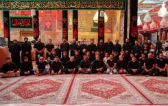 طلبة مشروع الحقيبة القرآنية في بابل يتبركون بزيارة العتبتين المقدستين