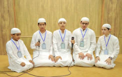 معهد القرآن الكريم / فرع النجف يقيم محفلاً قرآنياً لتخرج دورتين تخصصيتين في علم التجويد وقواعده