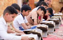 مدير معهد القرآن الكريم يحضر عددًا من الختمات القرآنية في قضاء الهندية