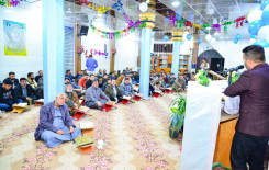 محافل مشروع منابر قرآنية تتوهج بذكرى ولادة منقذ البشرية (عج) في بابل