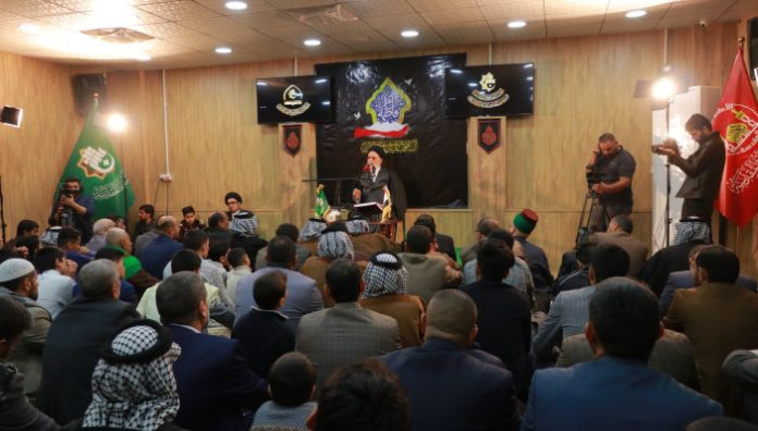 فرع معهد القرآن الكريم في النجف الأشرف يستذكر شهادة سيدة نساء العالمين (عليها السلام) بمجلس عزاء