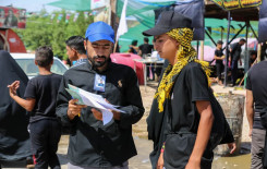 فرع الهندية يقدم خدماته القرآنية لألاف الزائرين القاصدين كربلاء