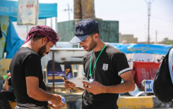 فرع الهندية يقدم خدماته القرآنية لألاف الزائرين القاصدين كربلاء